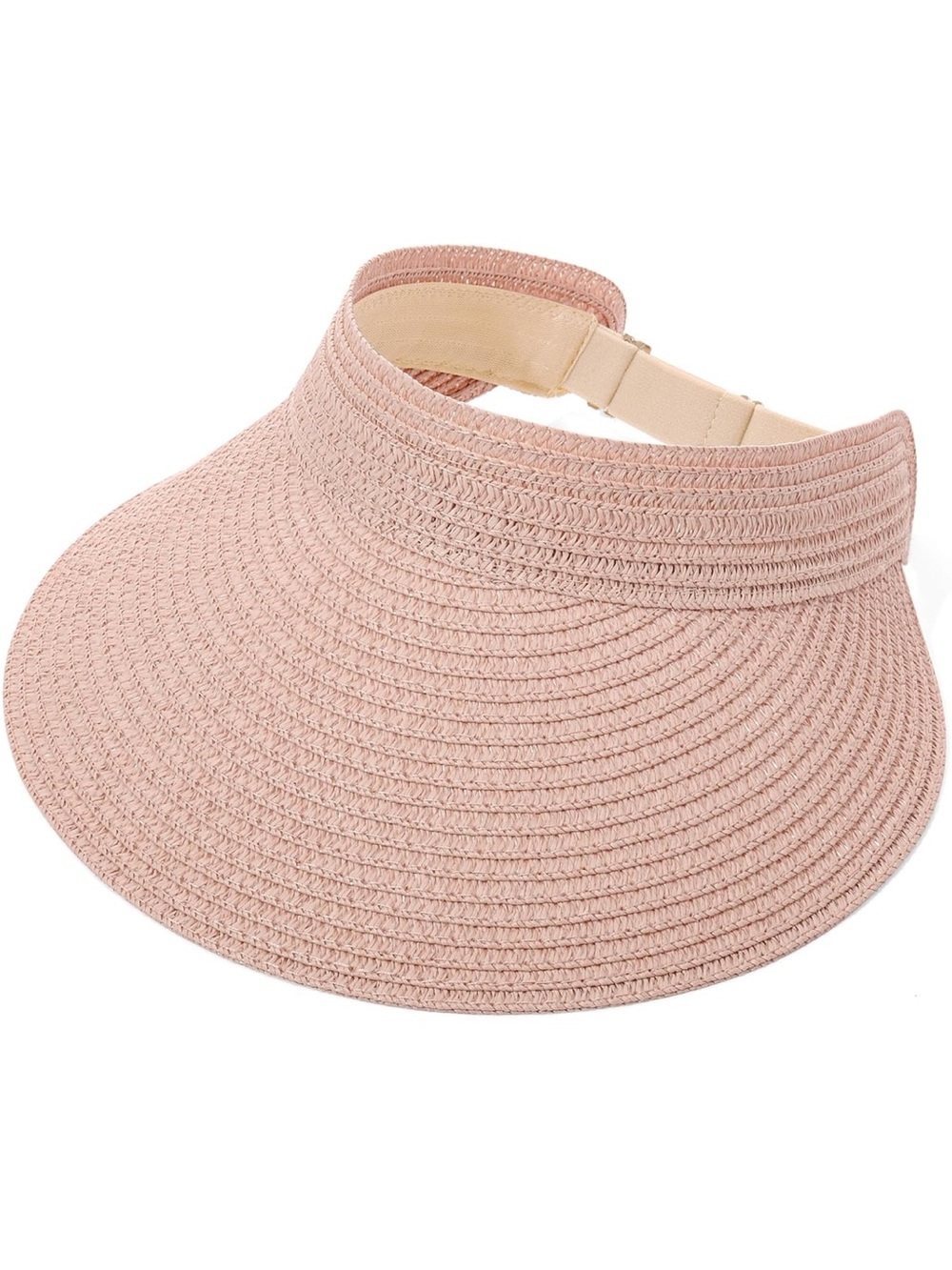 Straw Sun Visors Womens, Ponytail Beach Straw Visor, Packable Summer